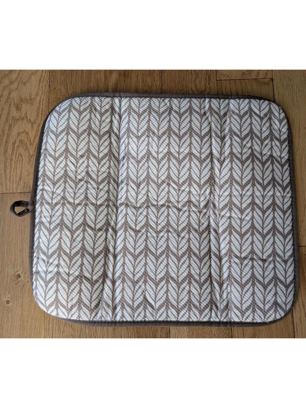 Cuisinart Dish Drying Mat 17.5" x 15.5" Brown Wheat Leaves